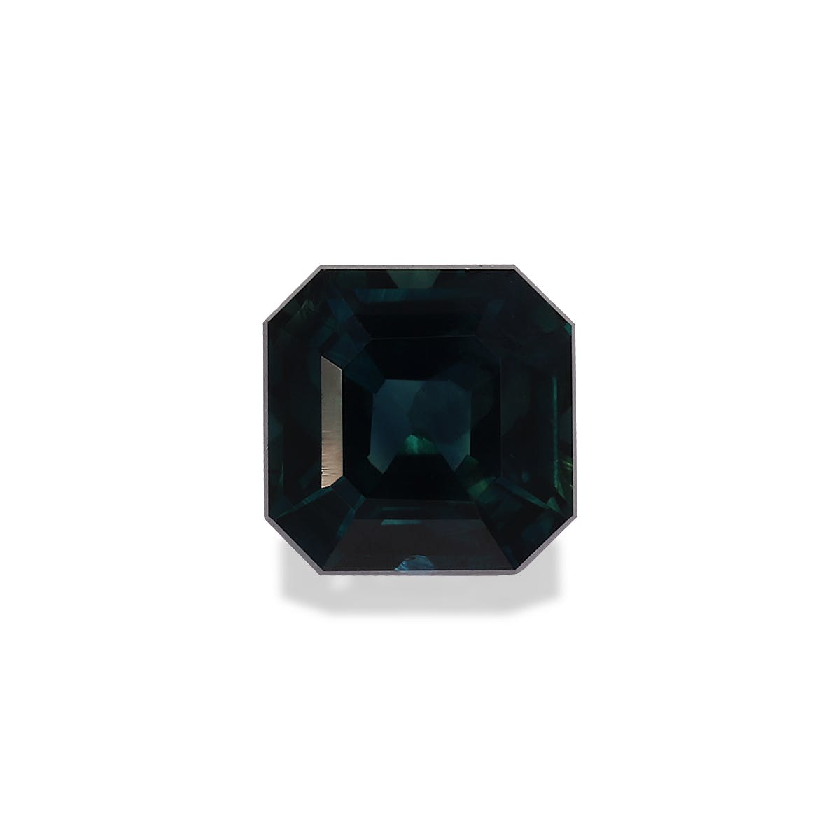 Teal Sapphire Square Asscher Cut Blue