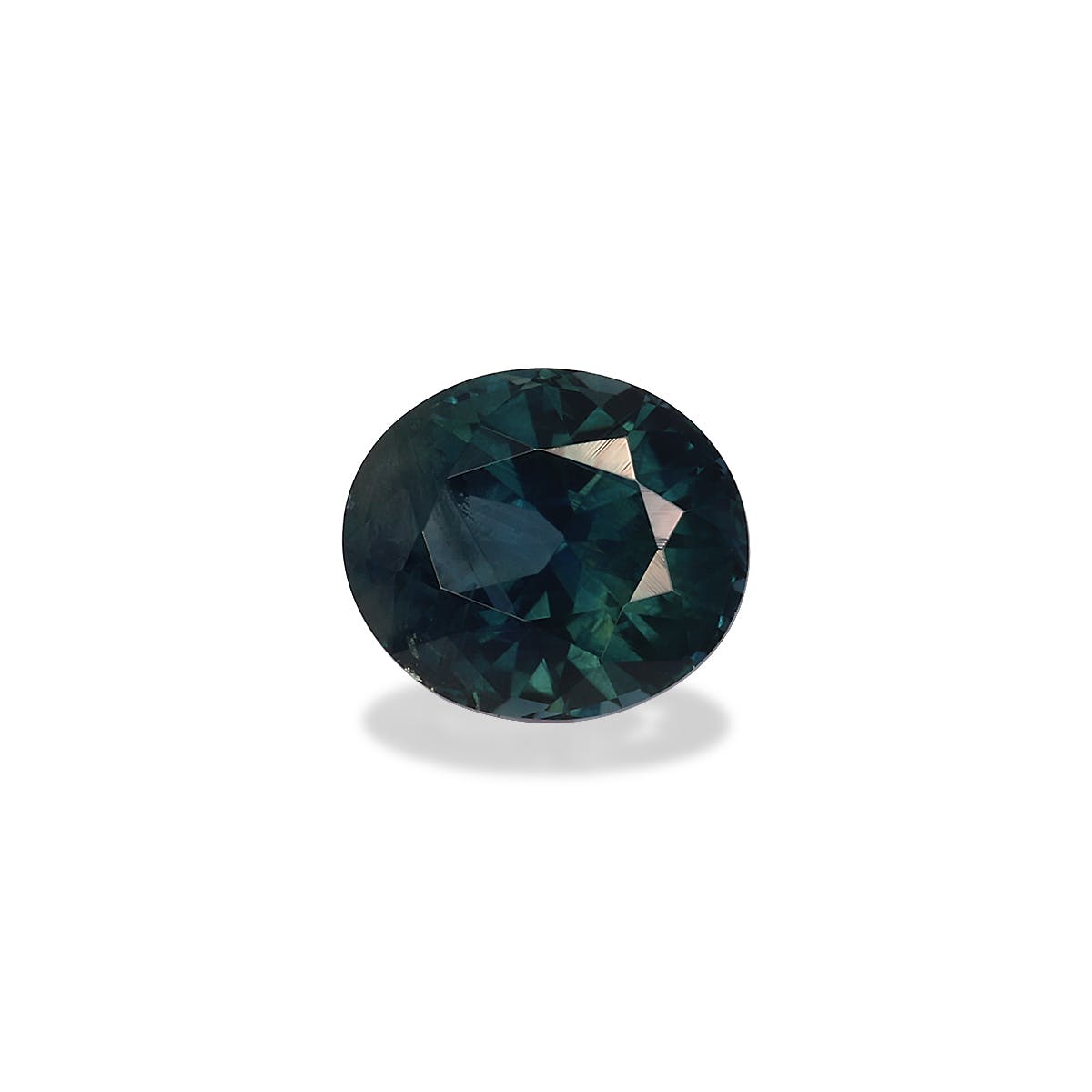 Teal Sapphire Oval Brilliant Diamond Cut Blue