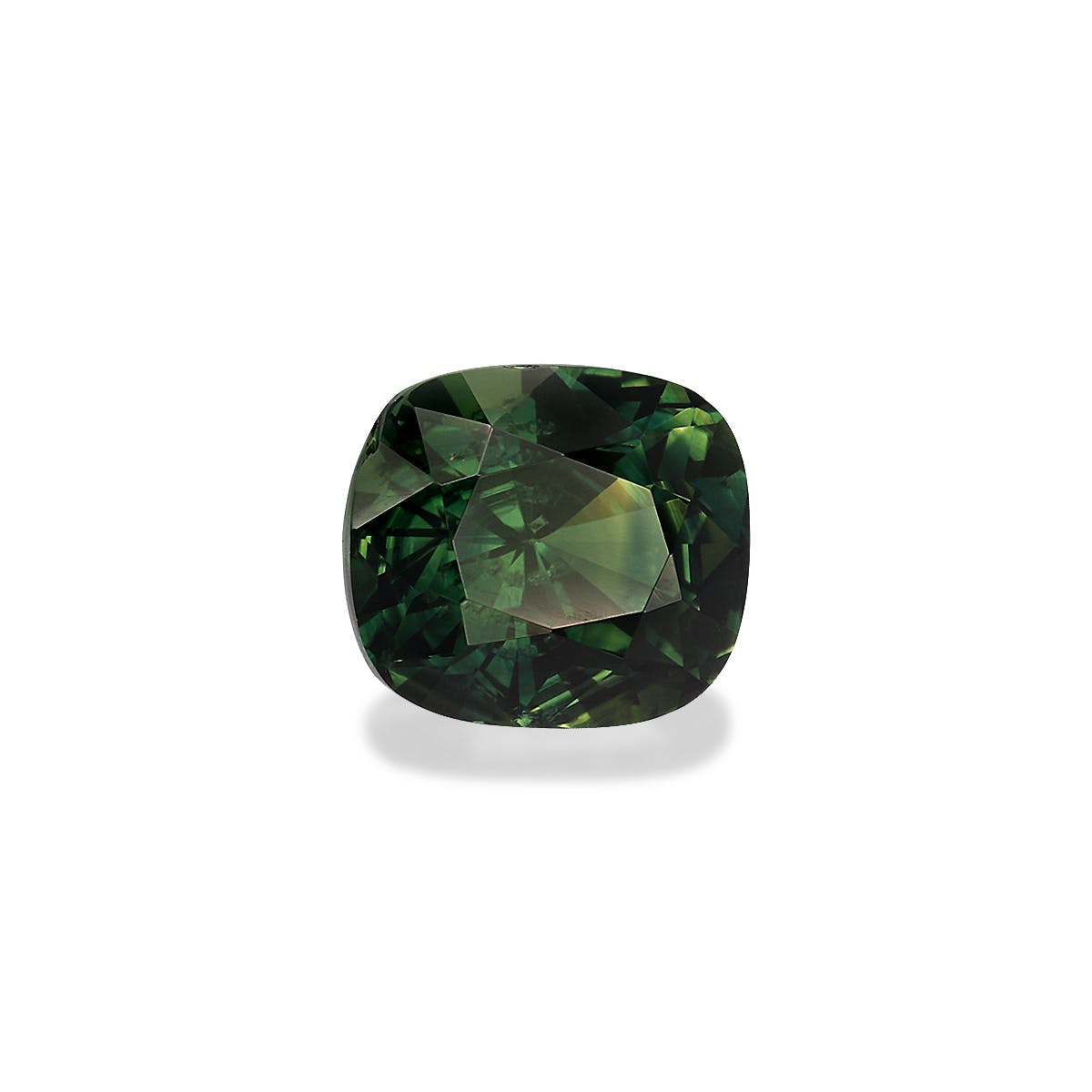 Teal Sapphire Cushion Brilliant Diamond Cut Green