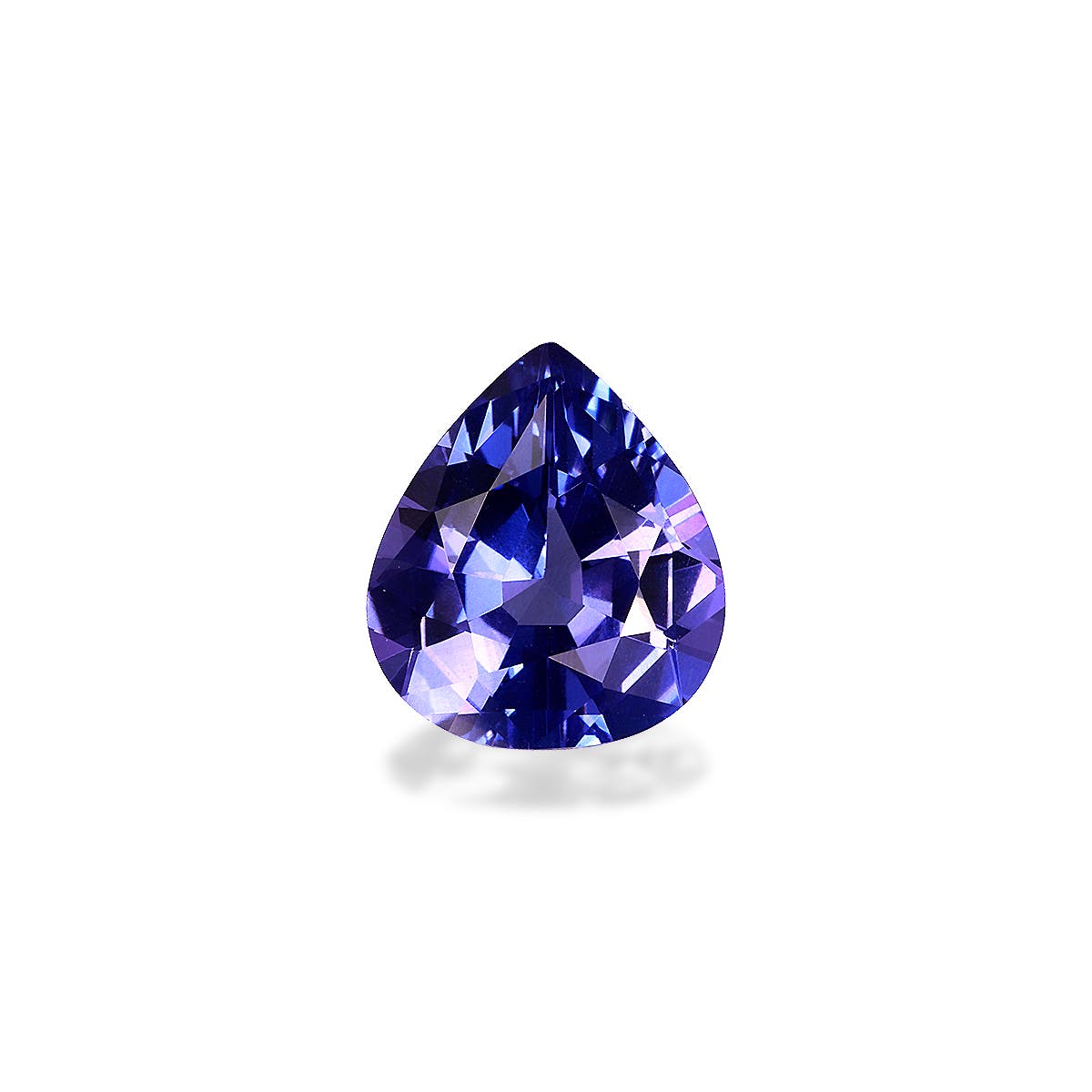 Tanzanite Pear Fine Step Cut Violet Blue