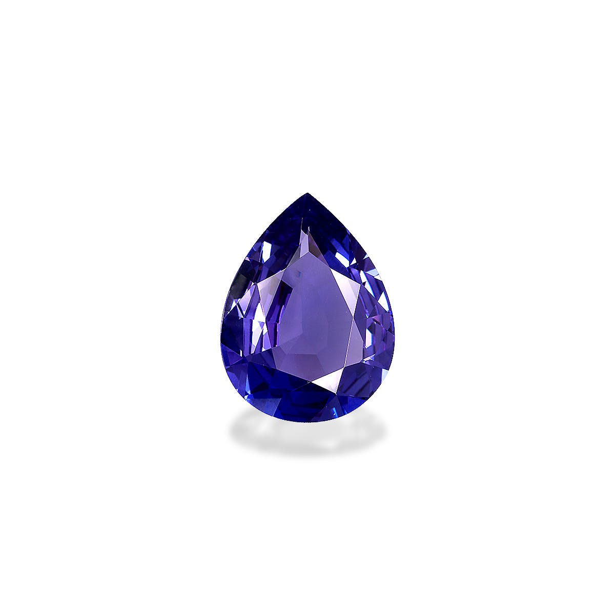 Tanzanite Pear Fine Step Cut Violet Blue