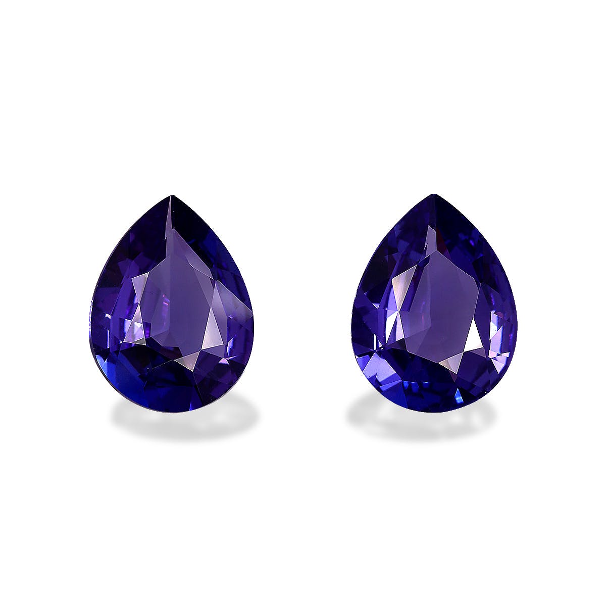 Tanzanite Pear Fine Step Cut Violet Blue