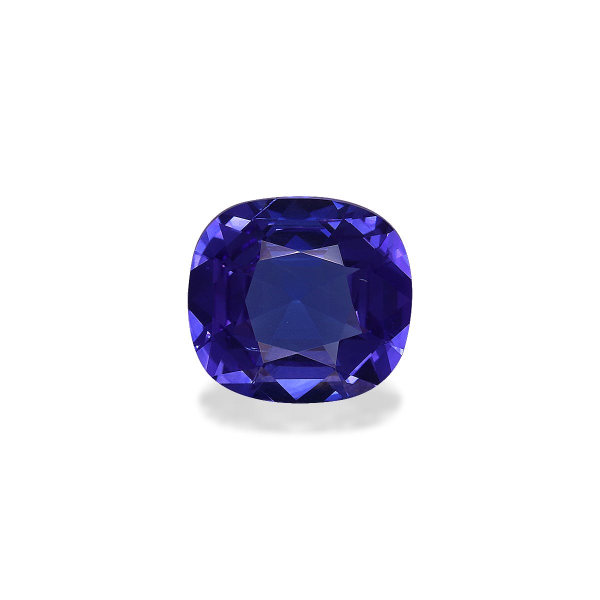 Tanzanite Cushion Fine Step Cut Blue