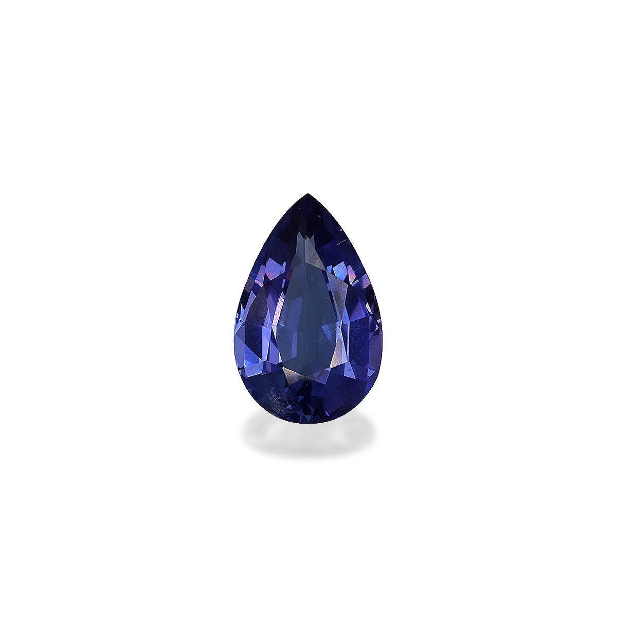 Tanzanite Pear Fine Step Cut Violet Blue