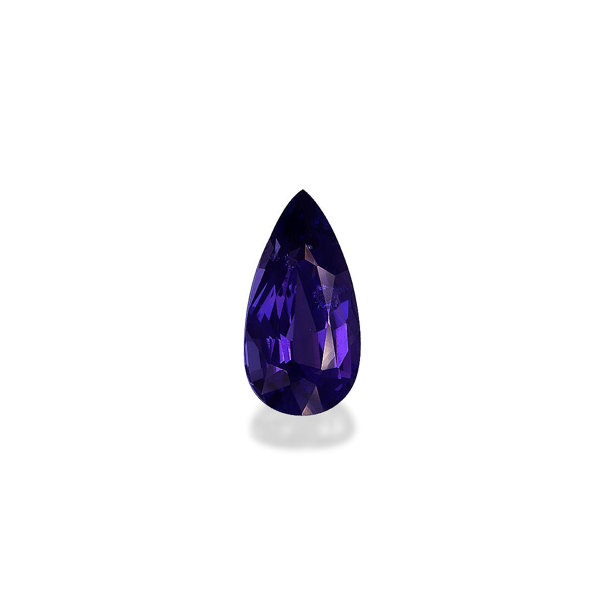 Tanzanite Pear Fine Step Cut Violet Blue