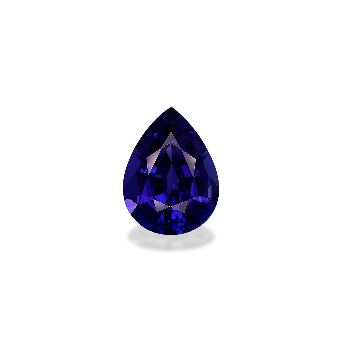 Tanzanite Pear Fine Step Cut Violet Blue