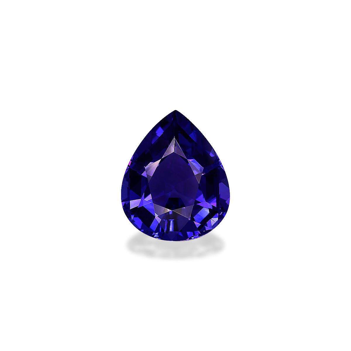 Tanzanite Pear Fine Step Cut Violet Blue