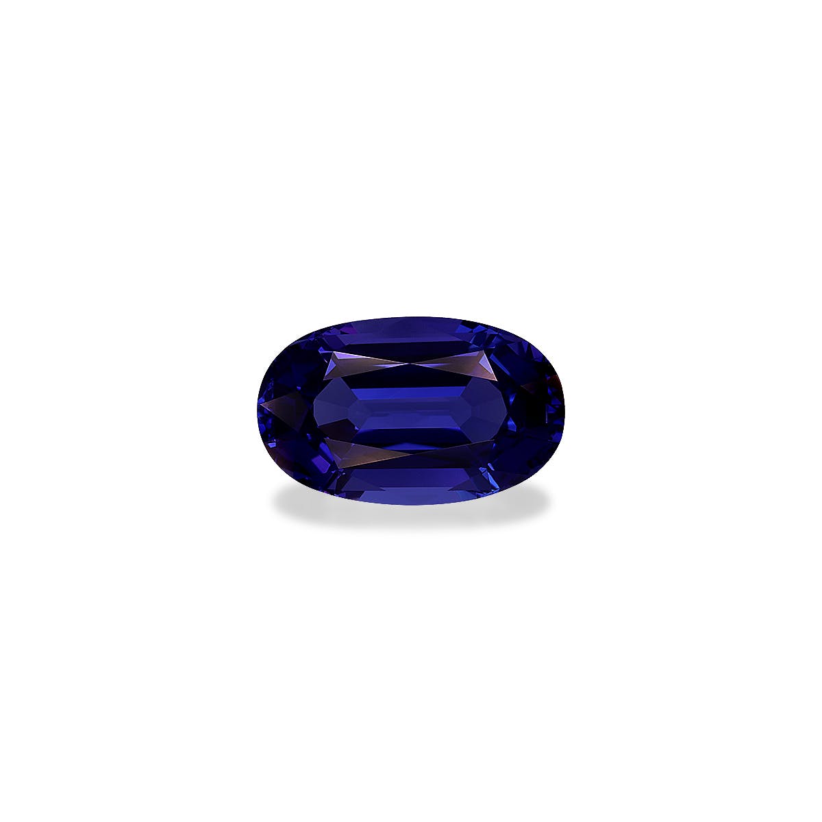 Tanzanite Cushion Fine Step Cut Violet Blue