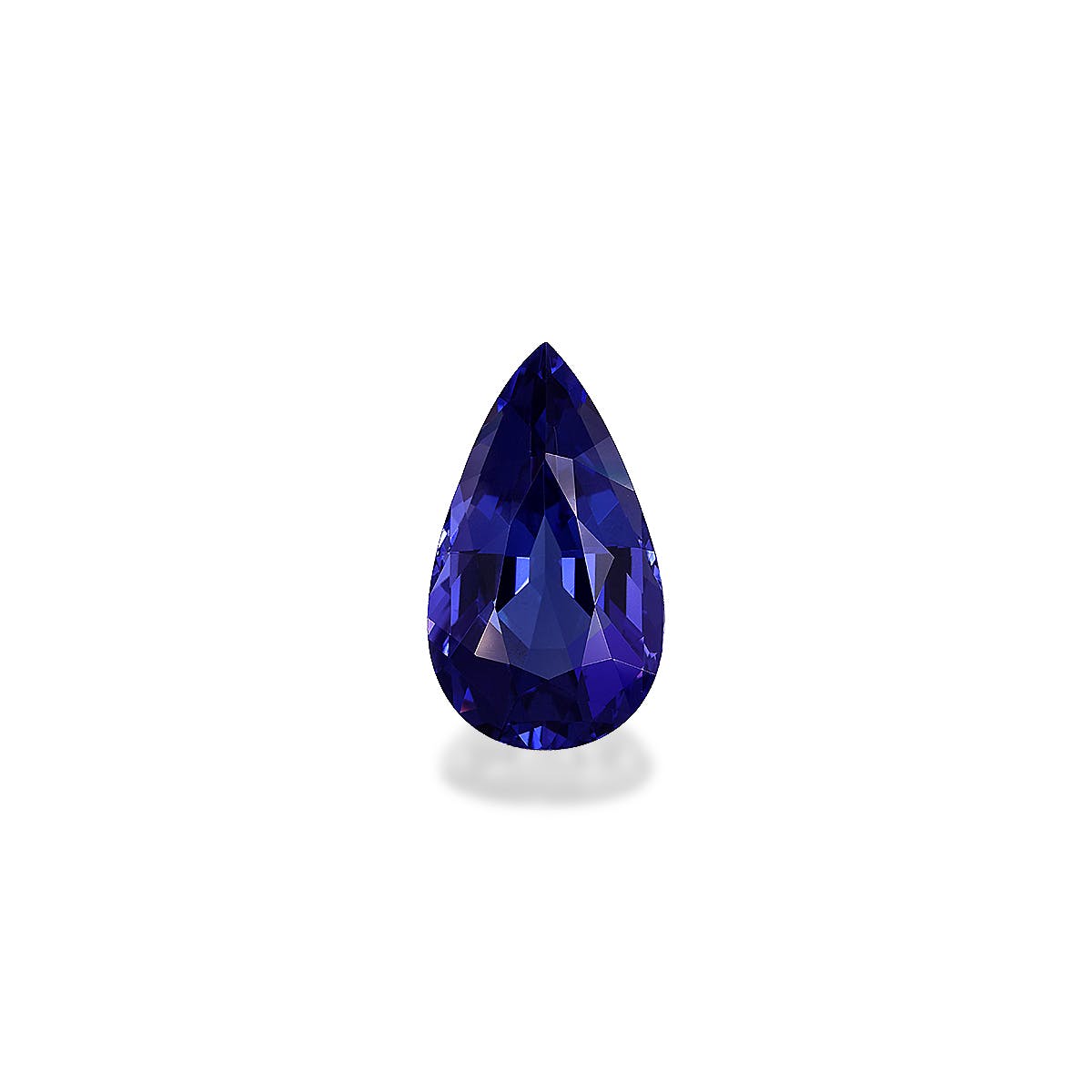 Tanzanite Pear Fine Step Cut Violet Blue