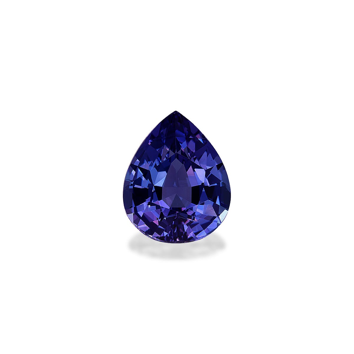 Tanzanite Pear Fine Step Cut Violet Blue