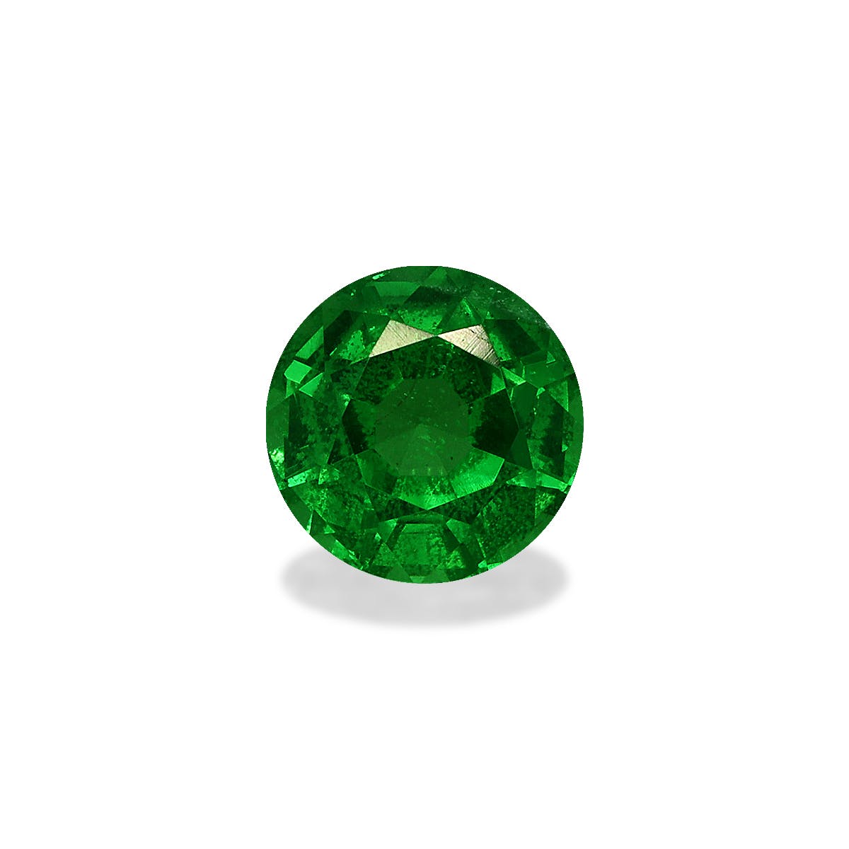 Tsavorite Round Fine Step Cut Green