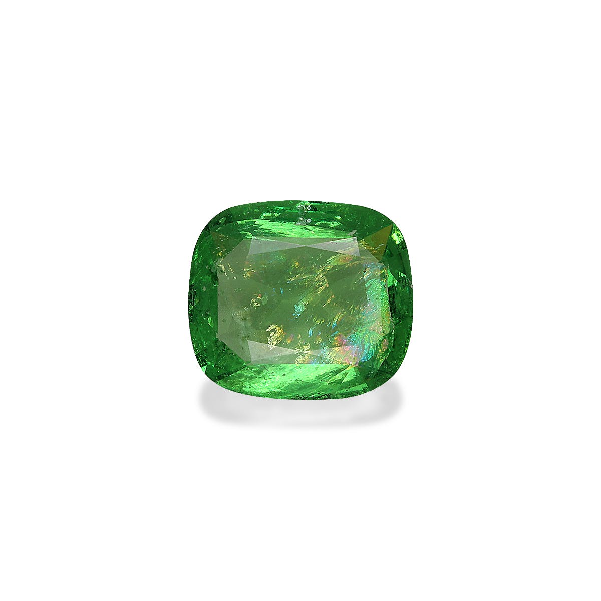 Tsavorite Cushion Fine Step Cut Green