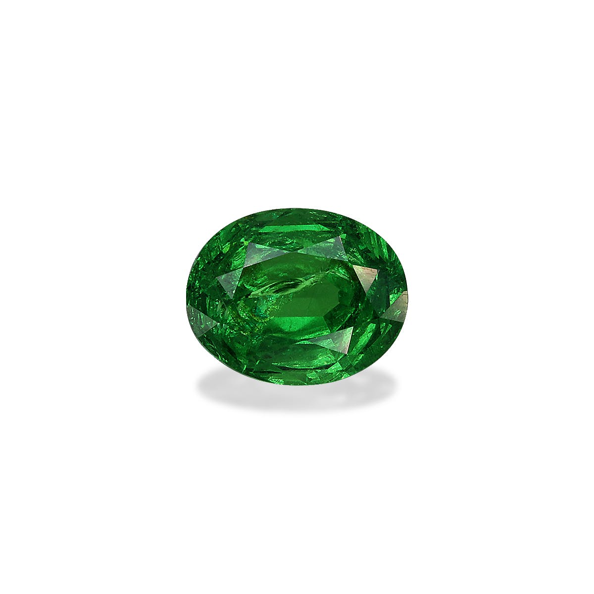 Tsavorite Oval Fine Step Cut Green