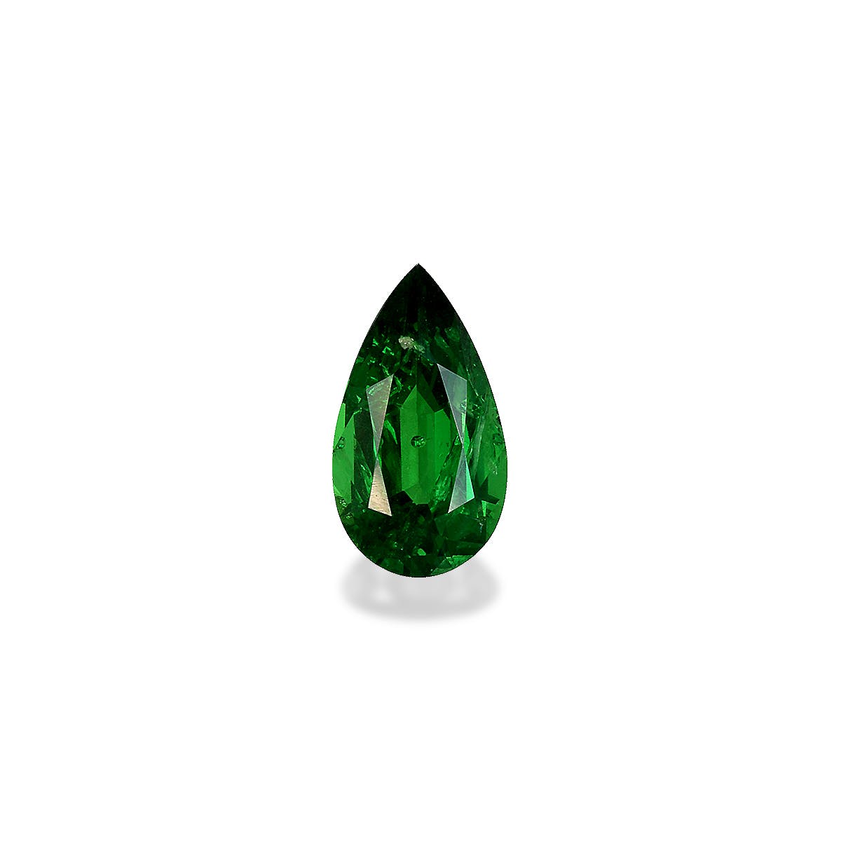 Tsavorite Pear Fine Step Cut Green