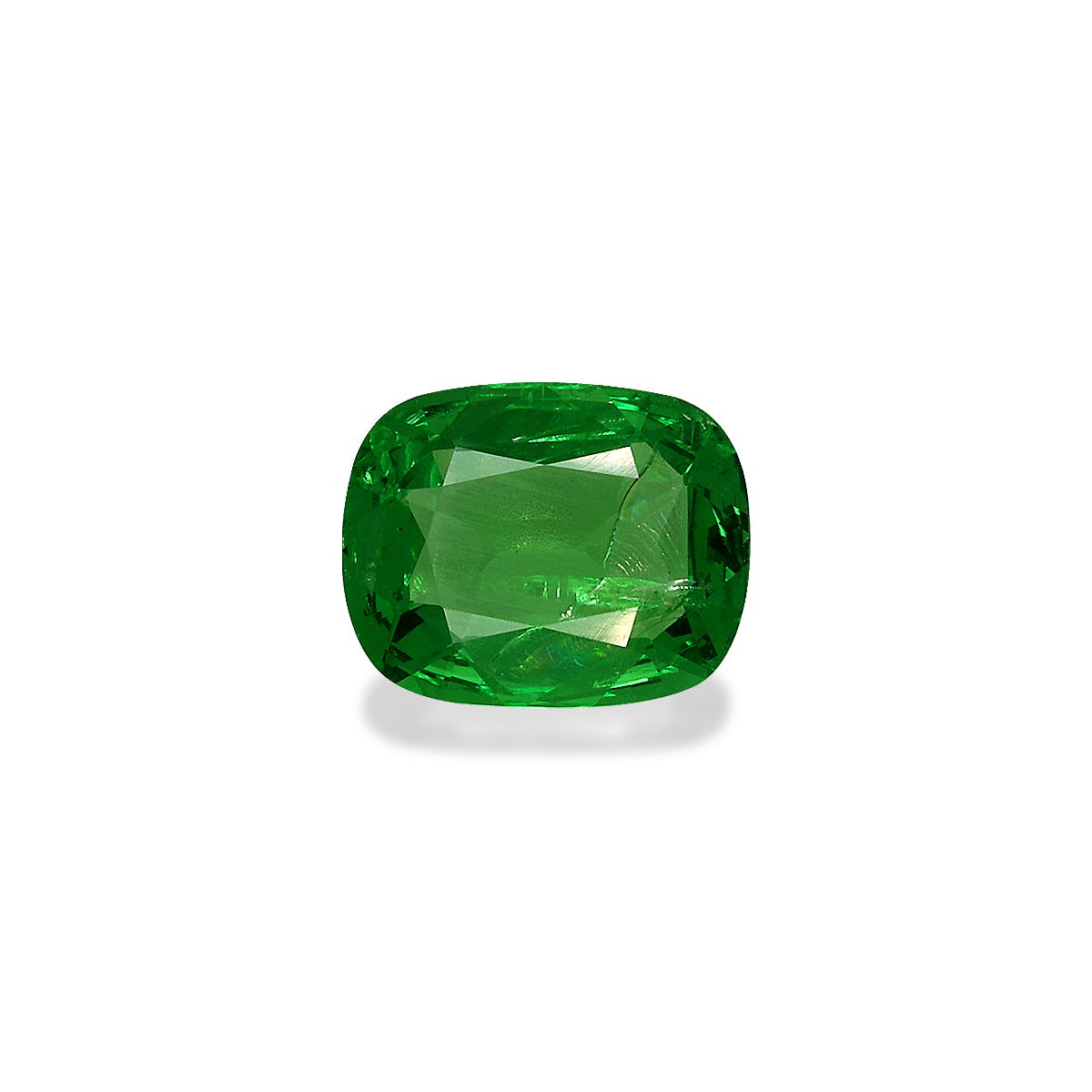 Tsavorite Cushion Fine Step Cut Green