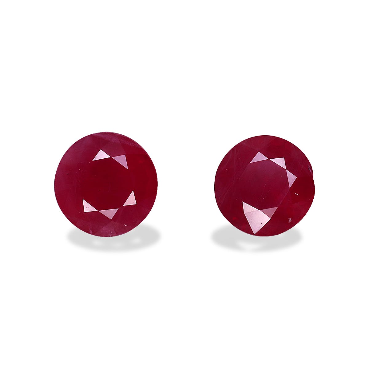 Burma Ruby Round Fine Step Cut Red