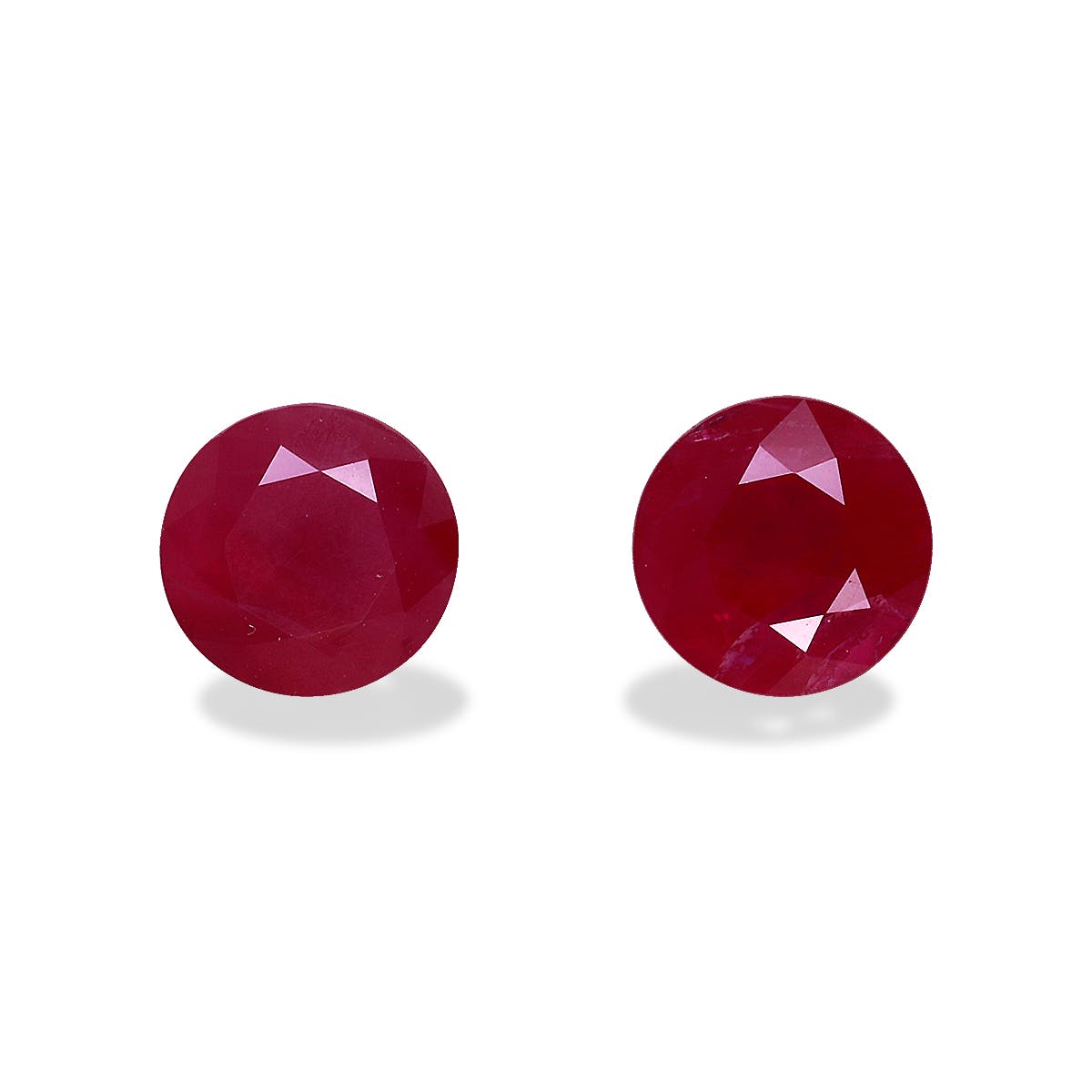 Burma Ruby Round Fine Step Cut Red