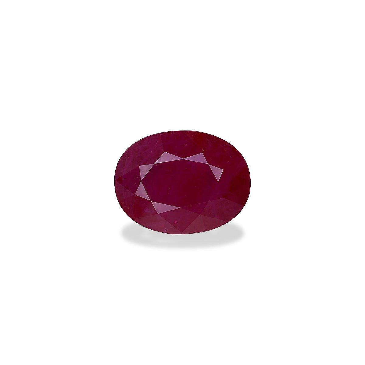 Burma Ruby Oval Fine Step Cut Red