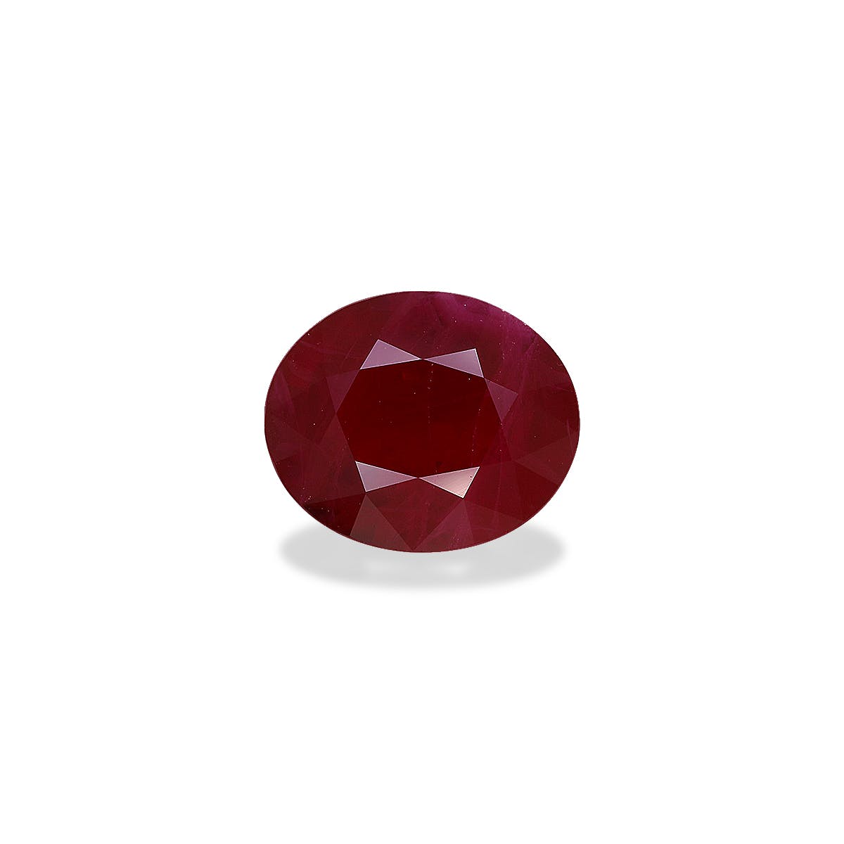 Burma Ruby Oval Fine Step Cut Red