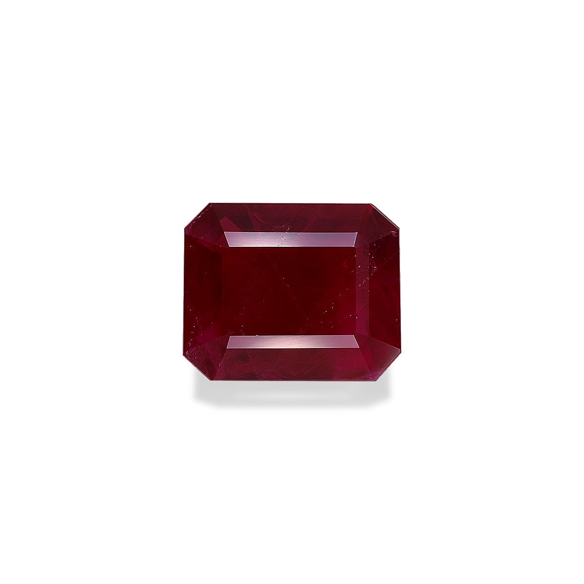 Burma Ruby Rectangular Emerald Cut Red