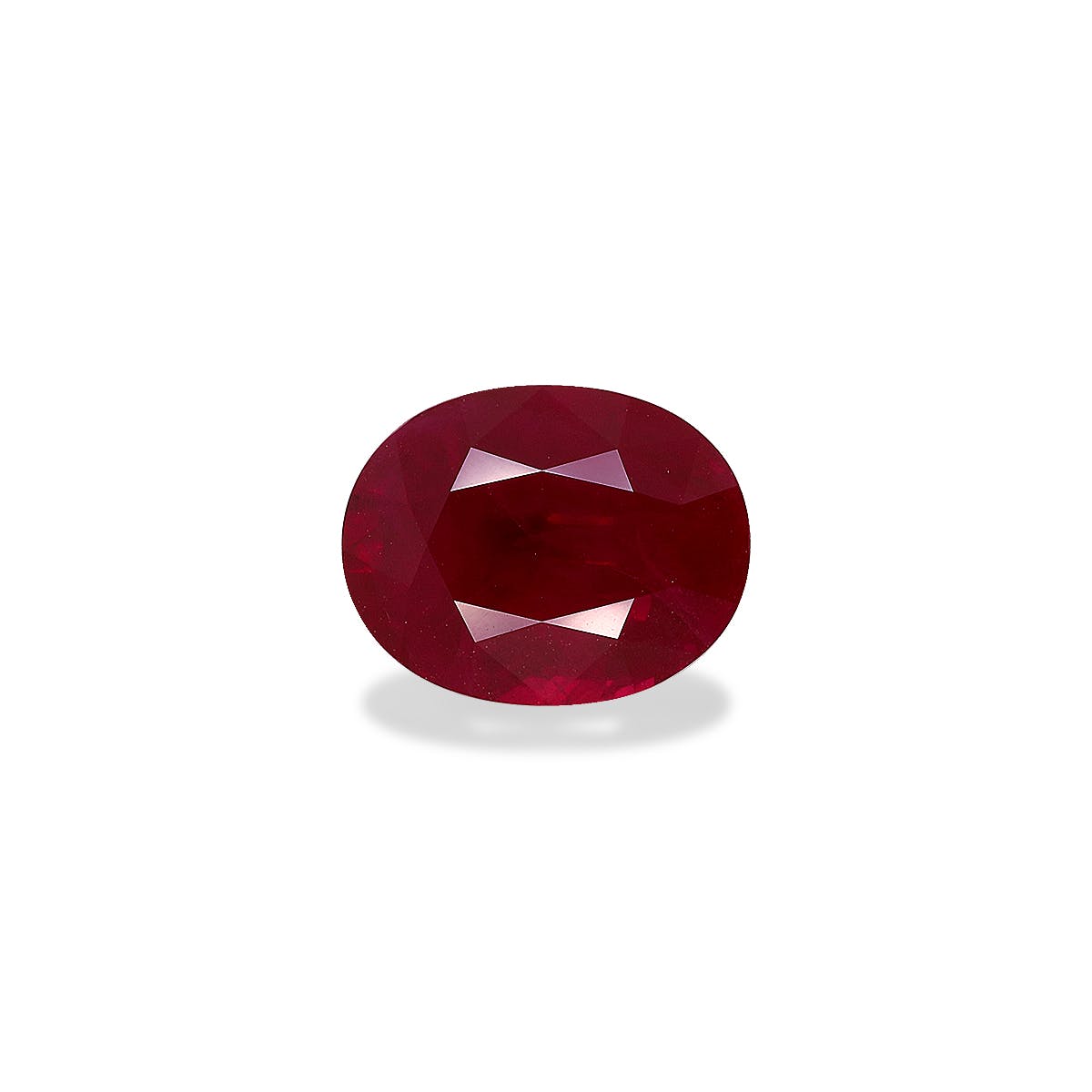 Burma Ruby Oval Fine Step Cut Red