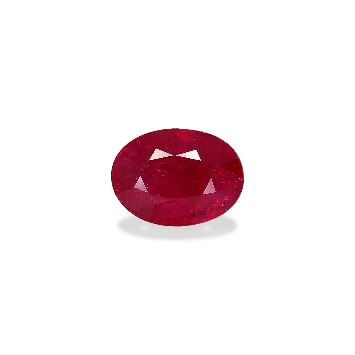 Burma Ruby Oval Fine Step Cut Red