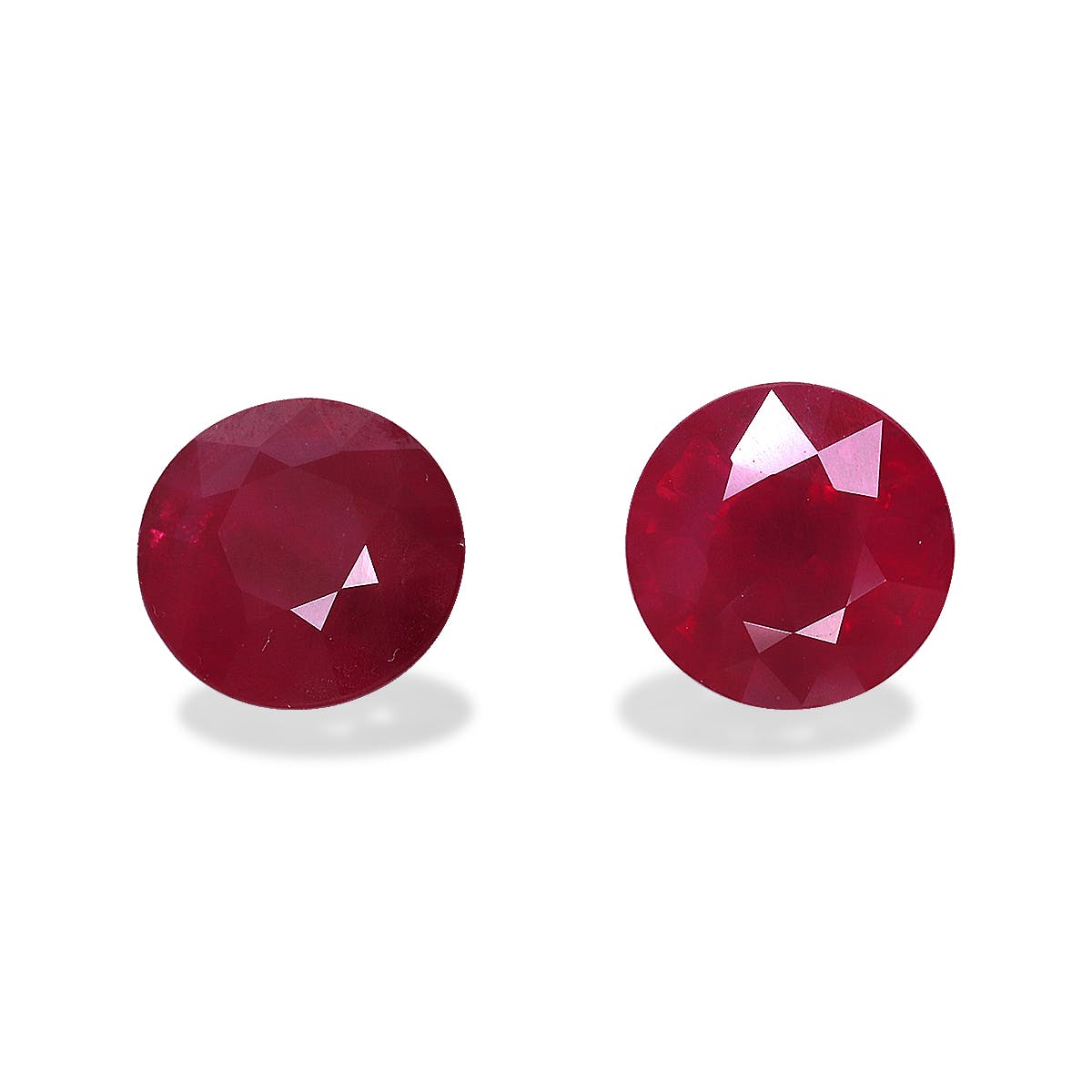 Burma Ruby Round Fine Step Cut Red