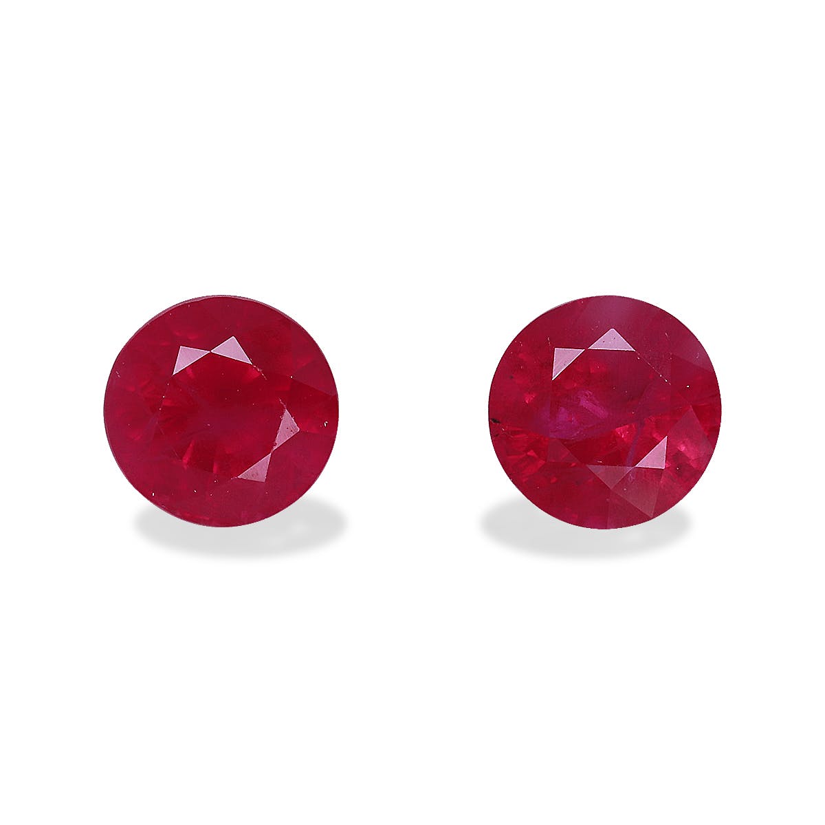 Burma Ruby Round Fine Step Cut Rose Red