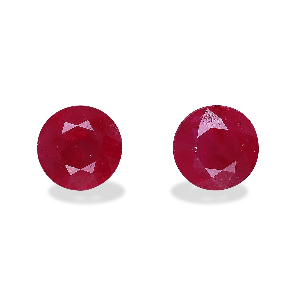 Burma Ruby Round Fine Step Cut Rose Red