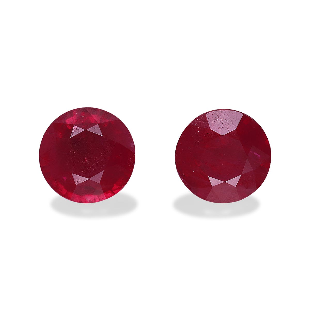 Burma Ruby Round Fine Step Cut Red