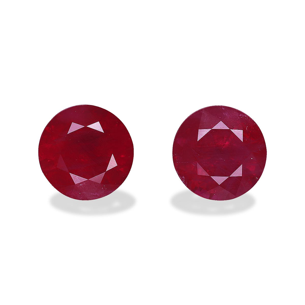 Burma Ruby Round Fine Step Cut Rose Red