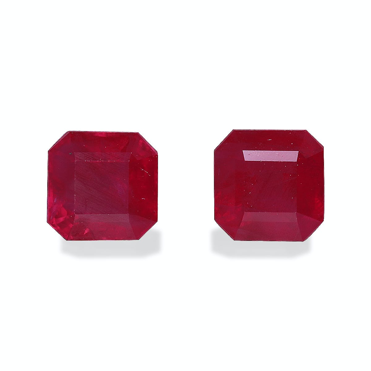 Burma Ruby Square Emerald Cut Red