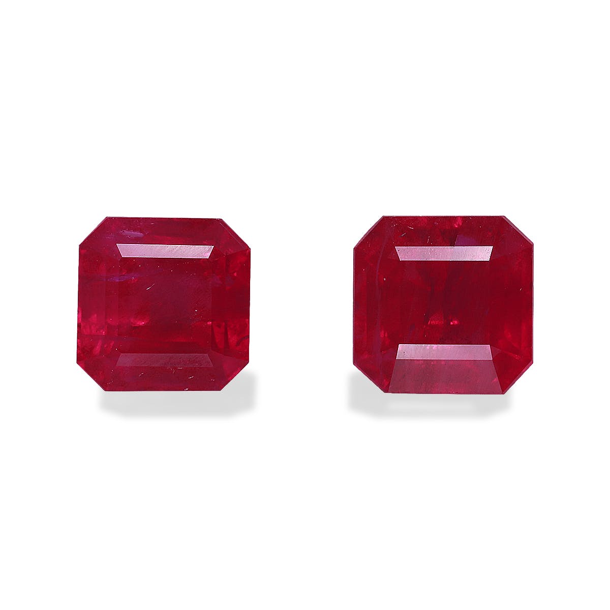 Burma Ruby Square Emerald Cut Red