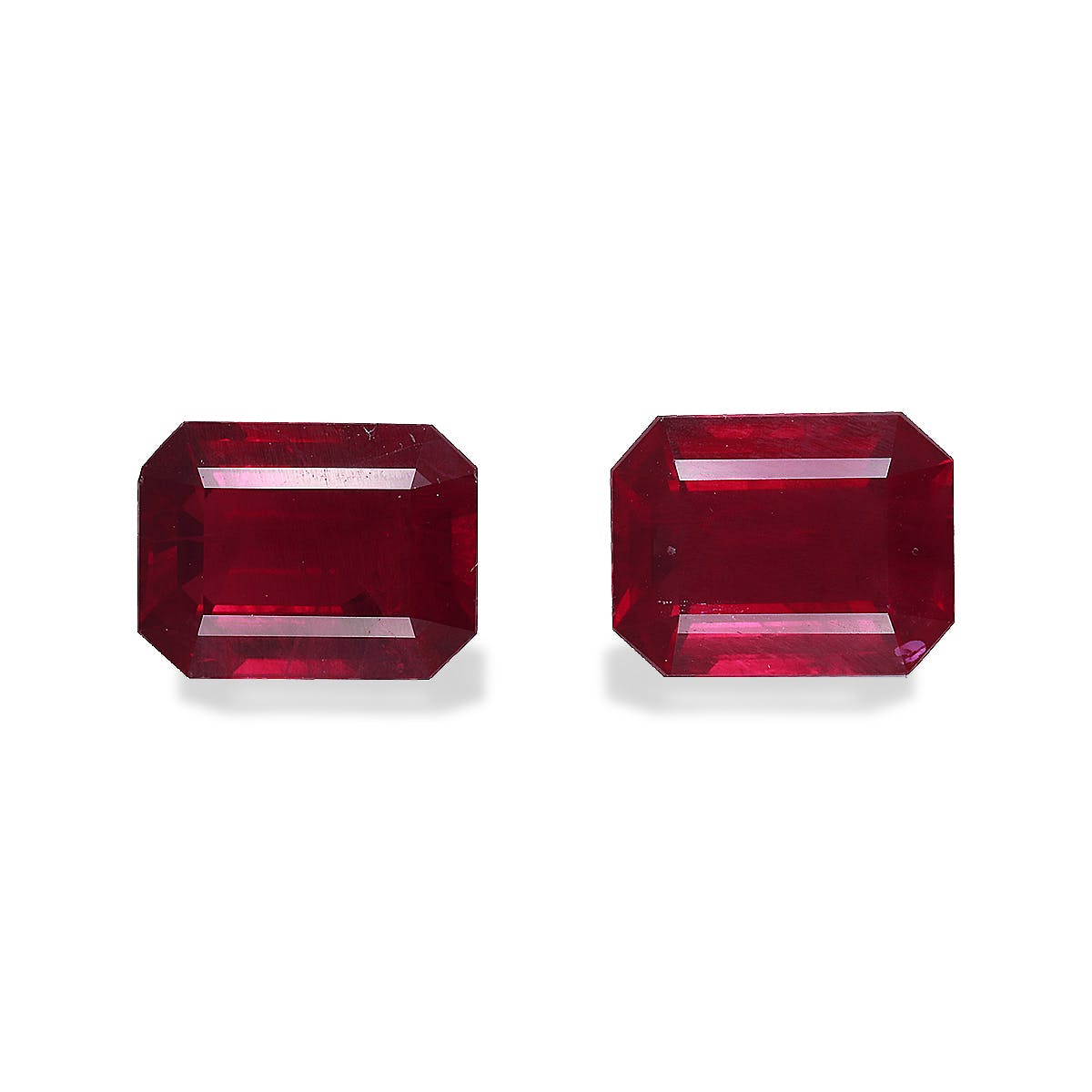 Burma Ruby Rectangular Emerald Cut Red