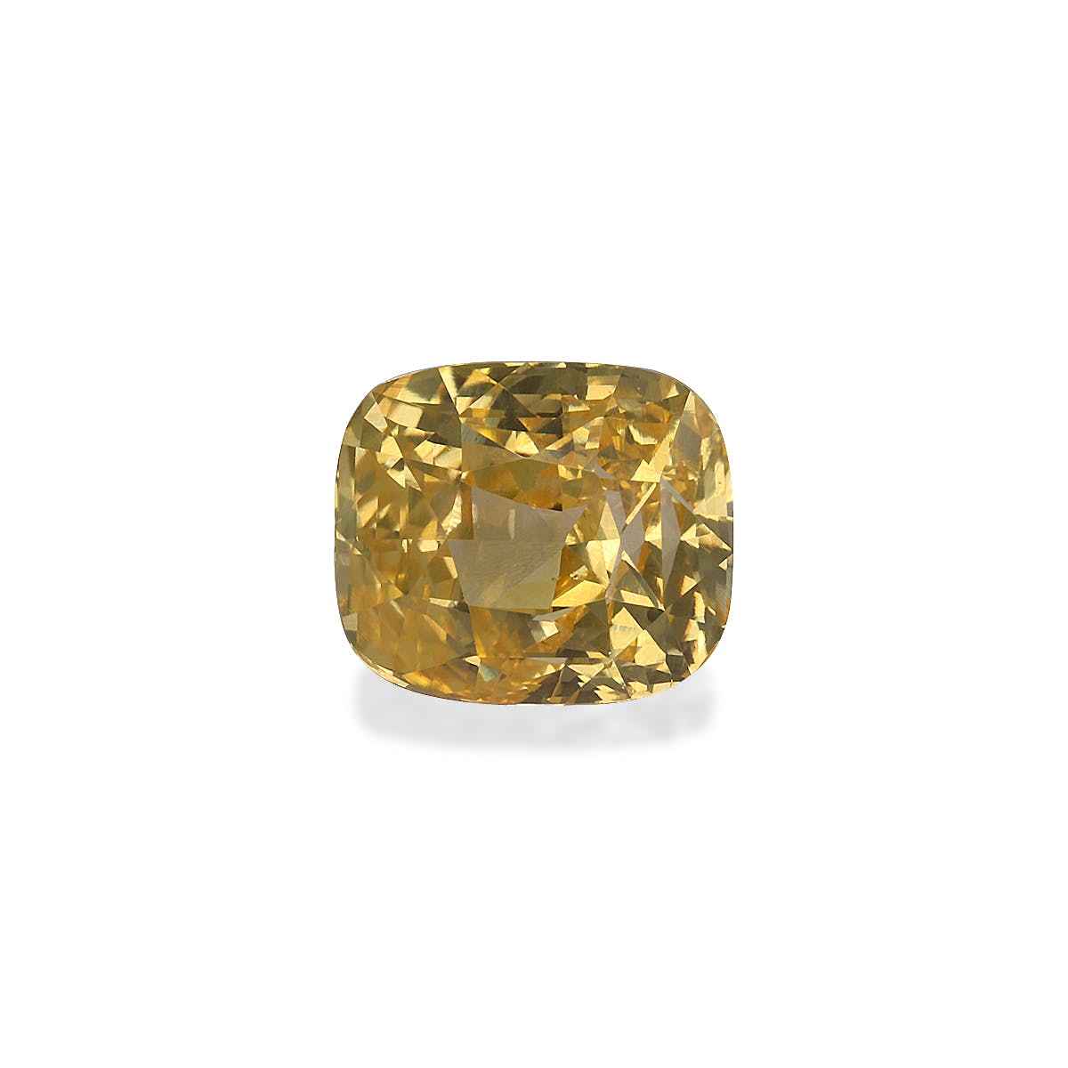 Yellow Sapphire Cushion Fine Step Cut Yellow