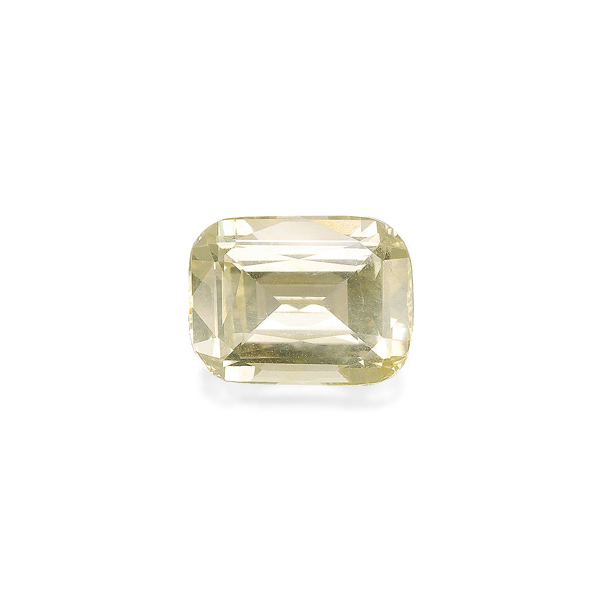 Yellow Sapphire Cushion Fine Step Cut Daffodil Yellow