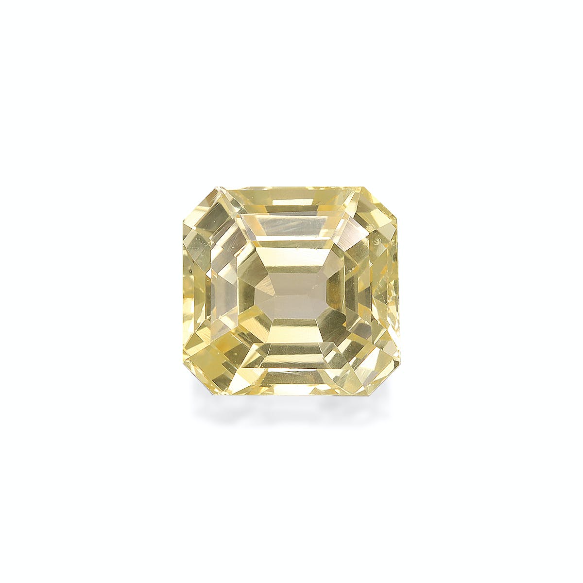 Yellow Sapphire Square Asscher Cut Daffodil Yellow