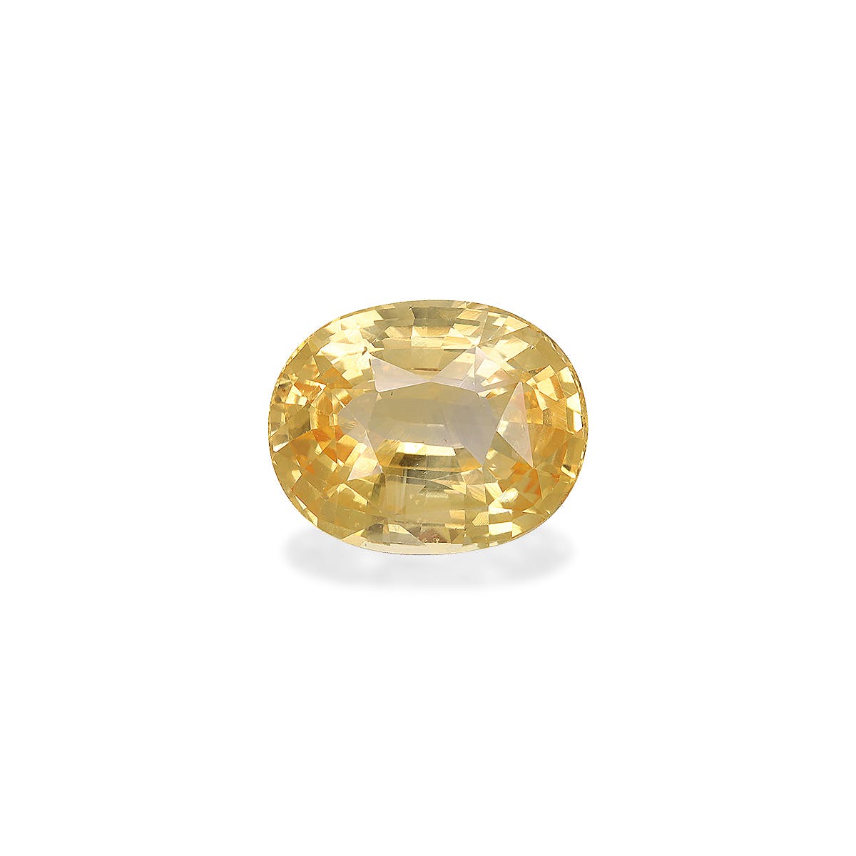 Yellow Sapphire Oval Fine Step Cut Honey Yellow