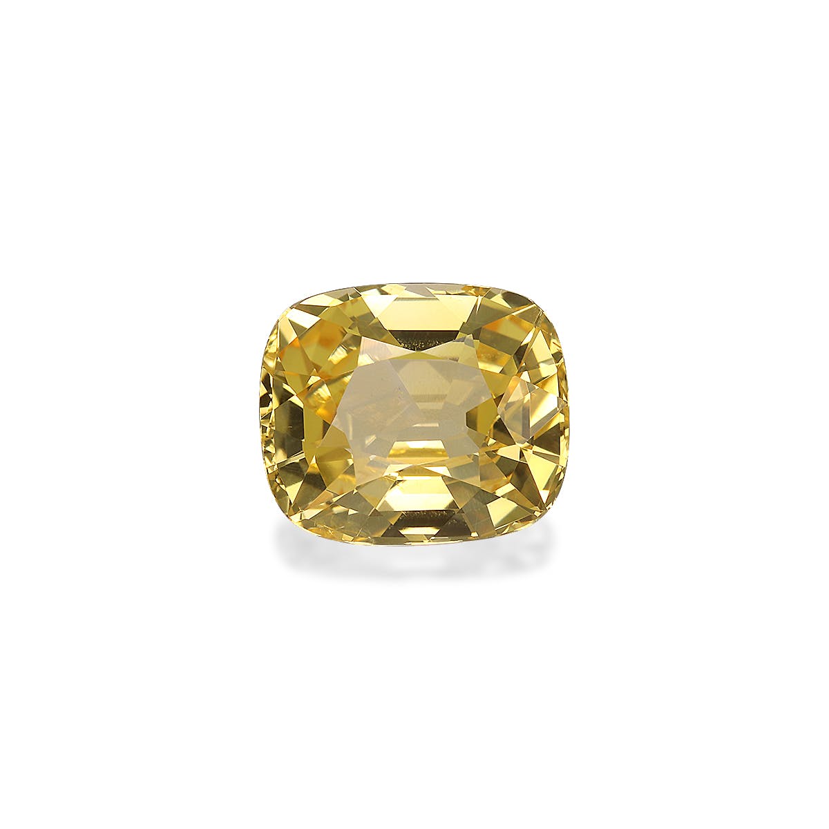 Yellow Sapphire Cushion Fine Step Cut Yellow