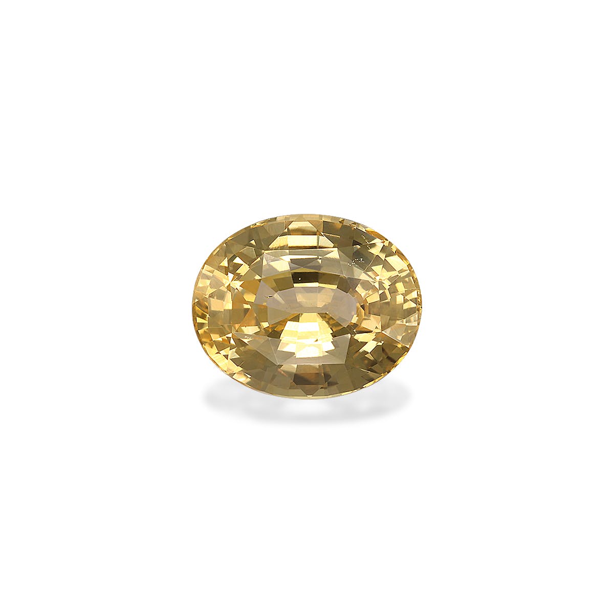 Yellow Sapphire Oval Fine Step Cut Daffodil Yellow