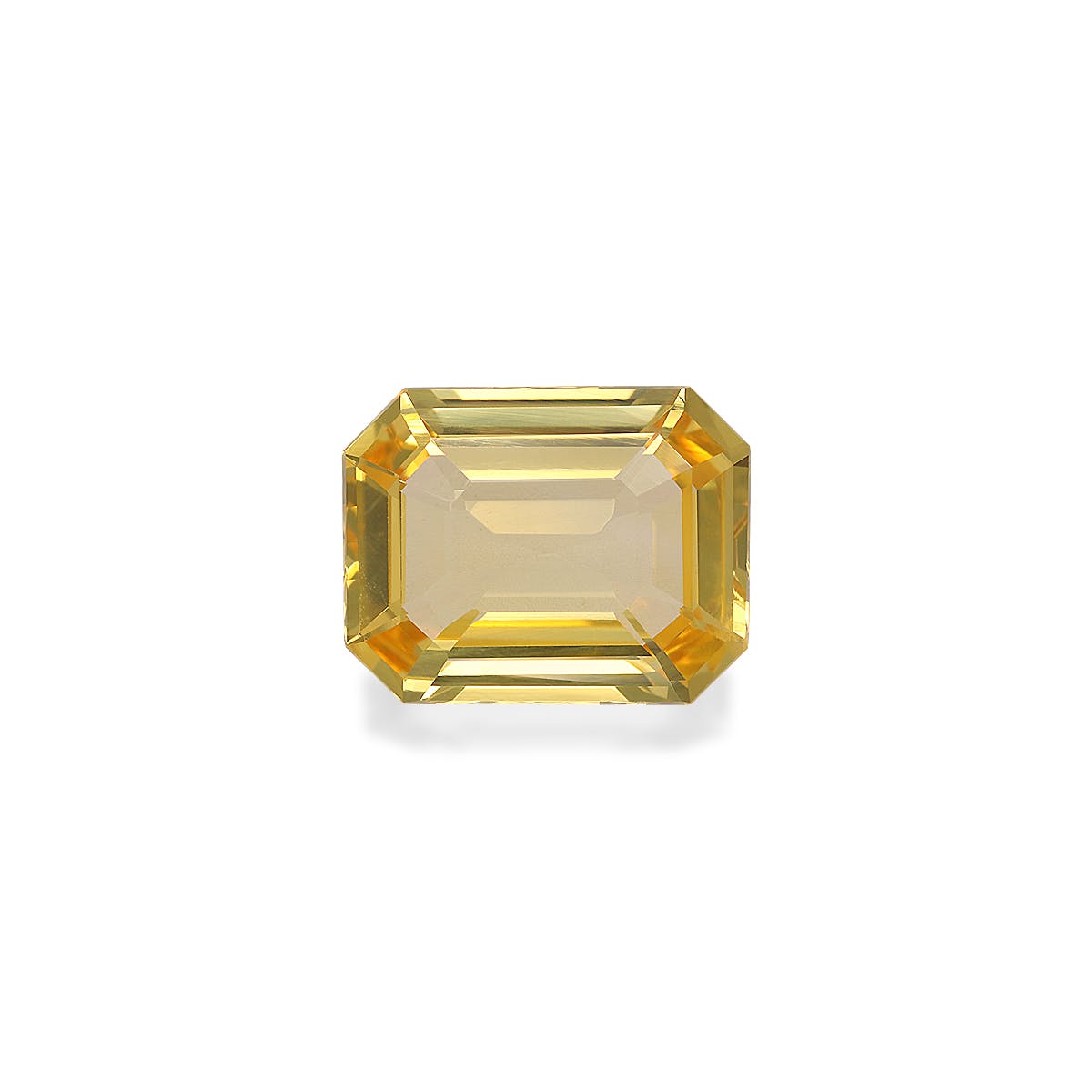 Yellow Sapphire Rectangular Emerald Cut Yellow