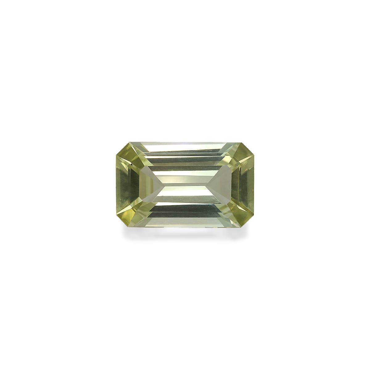 Green Tourmaline Rectangular Emerald Cut Lime Green