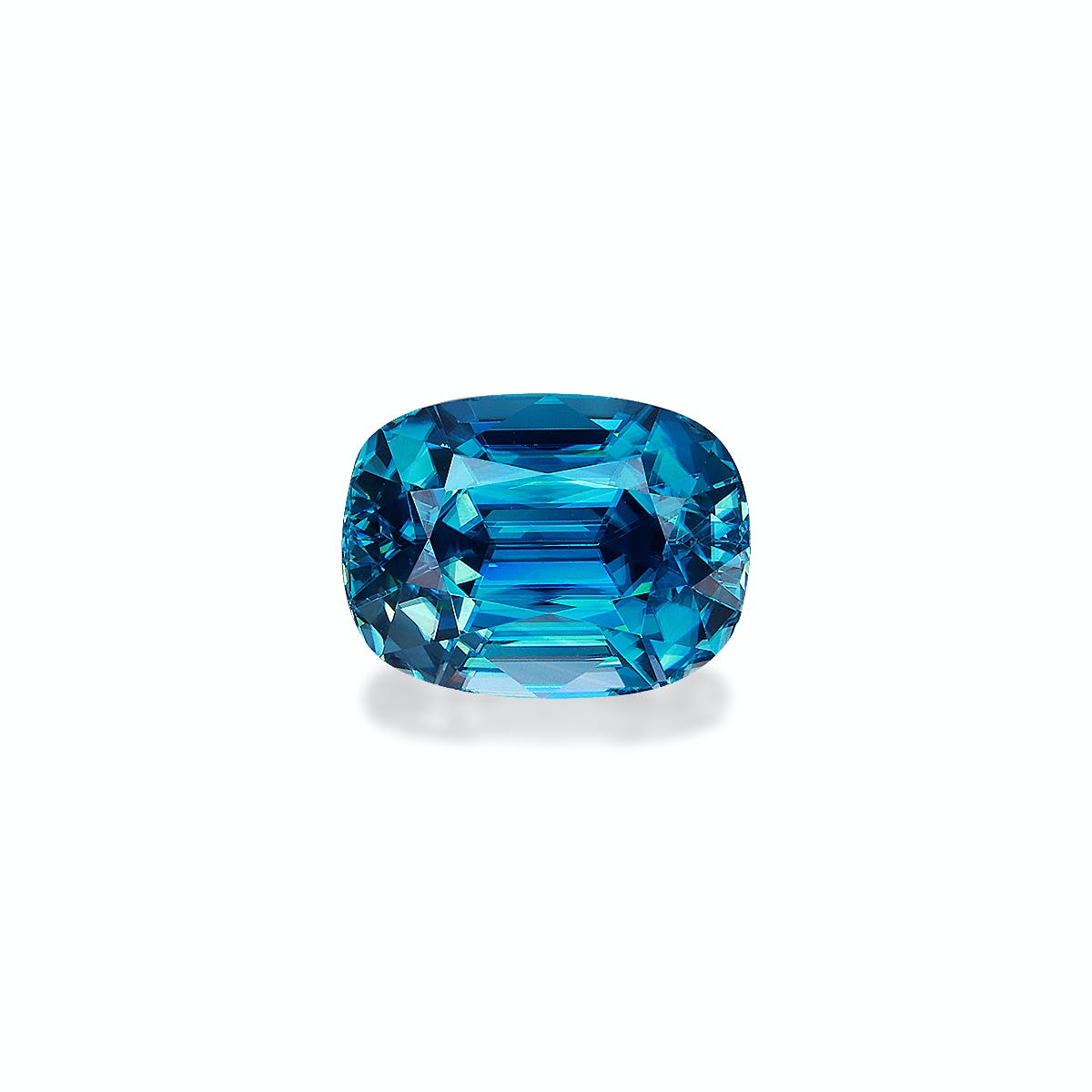 Zircon>Blue Zircon Cushion Fine Step Cut Blue