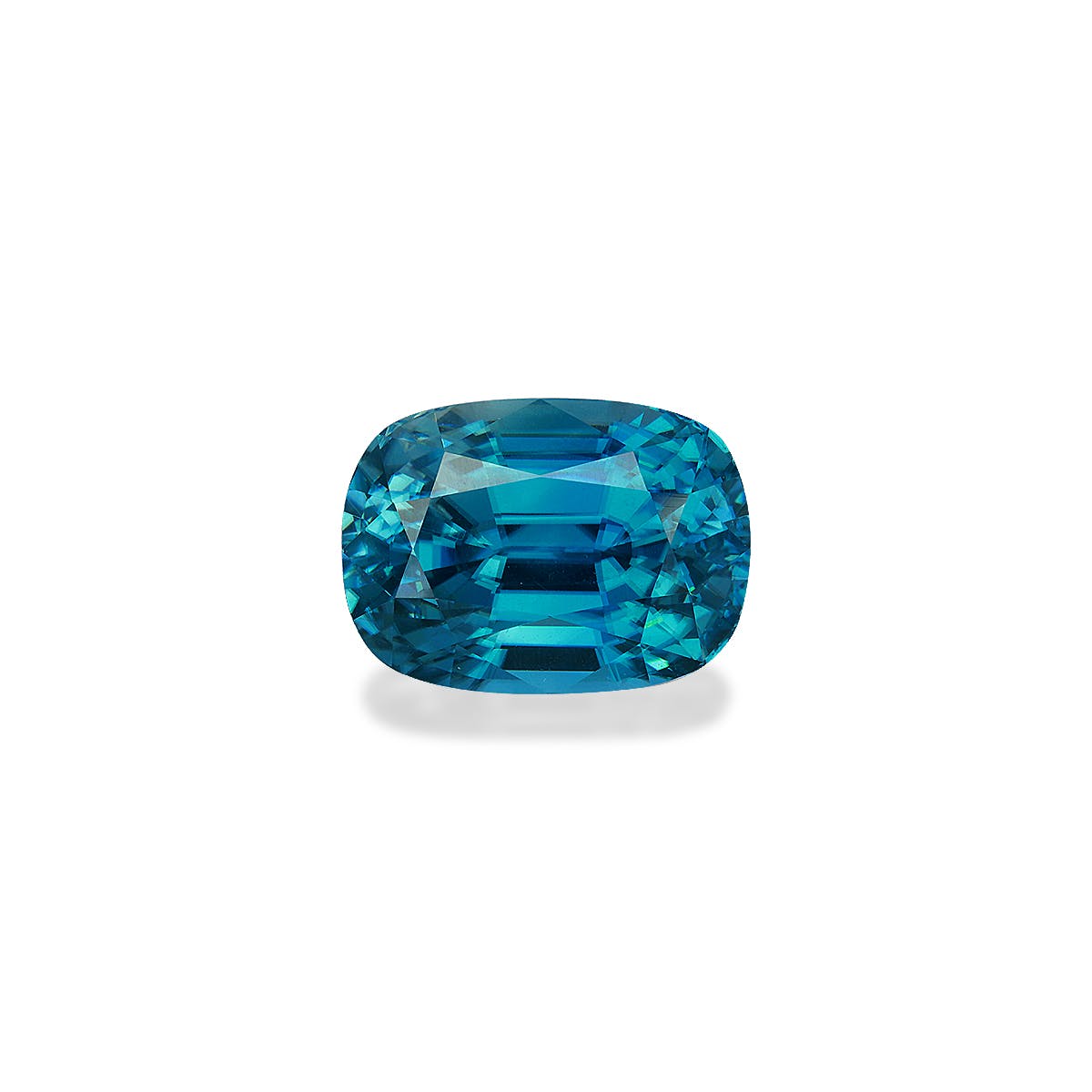 Zircon>Blue Zircon Cushion Fine Step Cut Blue