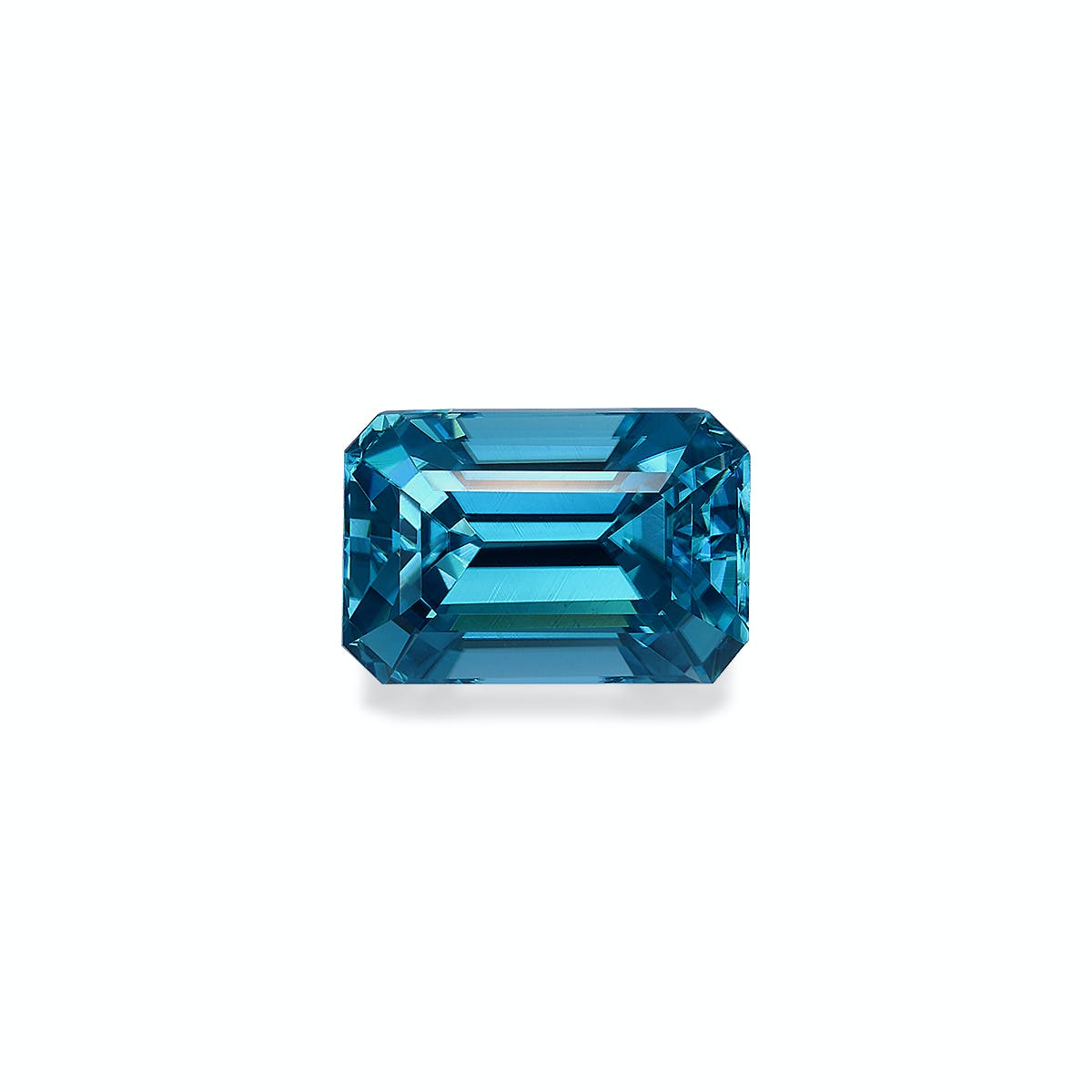 Zircon>Blue Zircon Rectangular Emerald Cut Blue