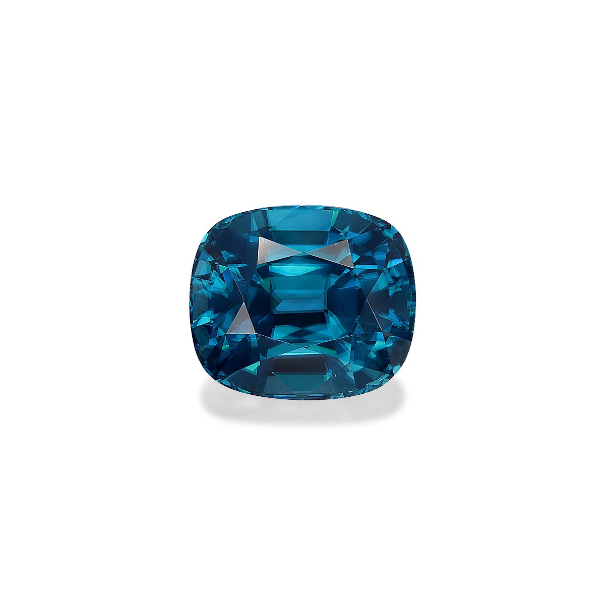 Zircon>Blue Zircon Cushion Fine Step Cut Blue