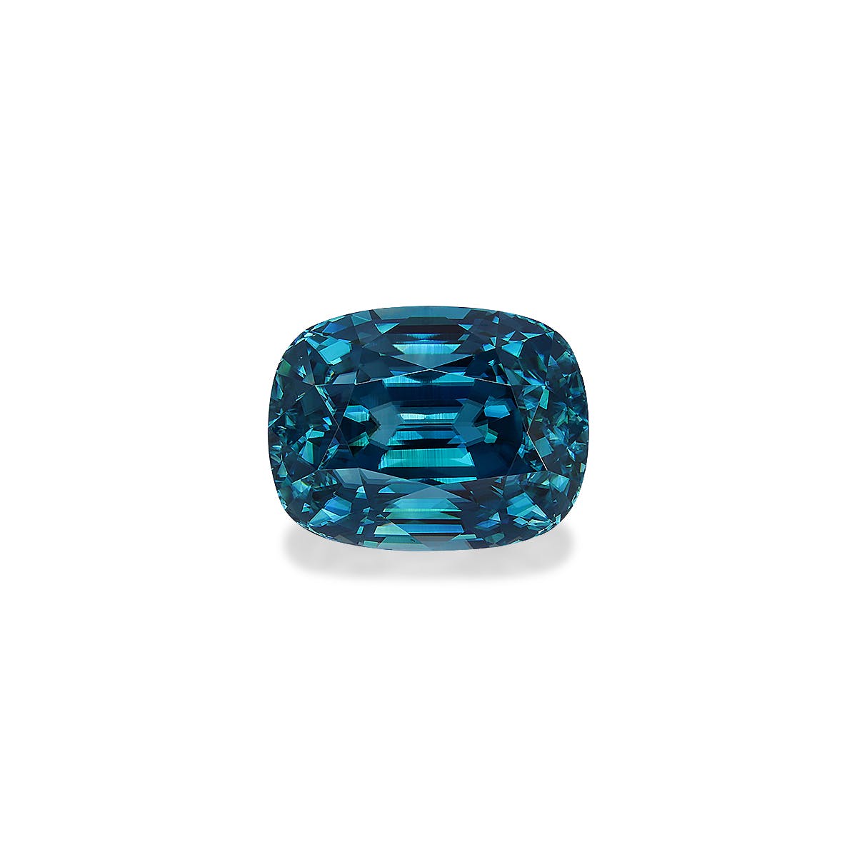 Zircon>Blue Zircon Cushion Fine Step Cut Mint Blue