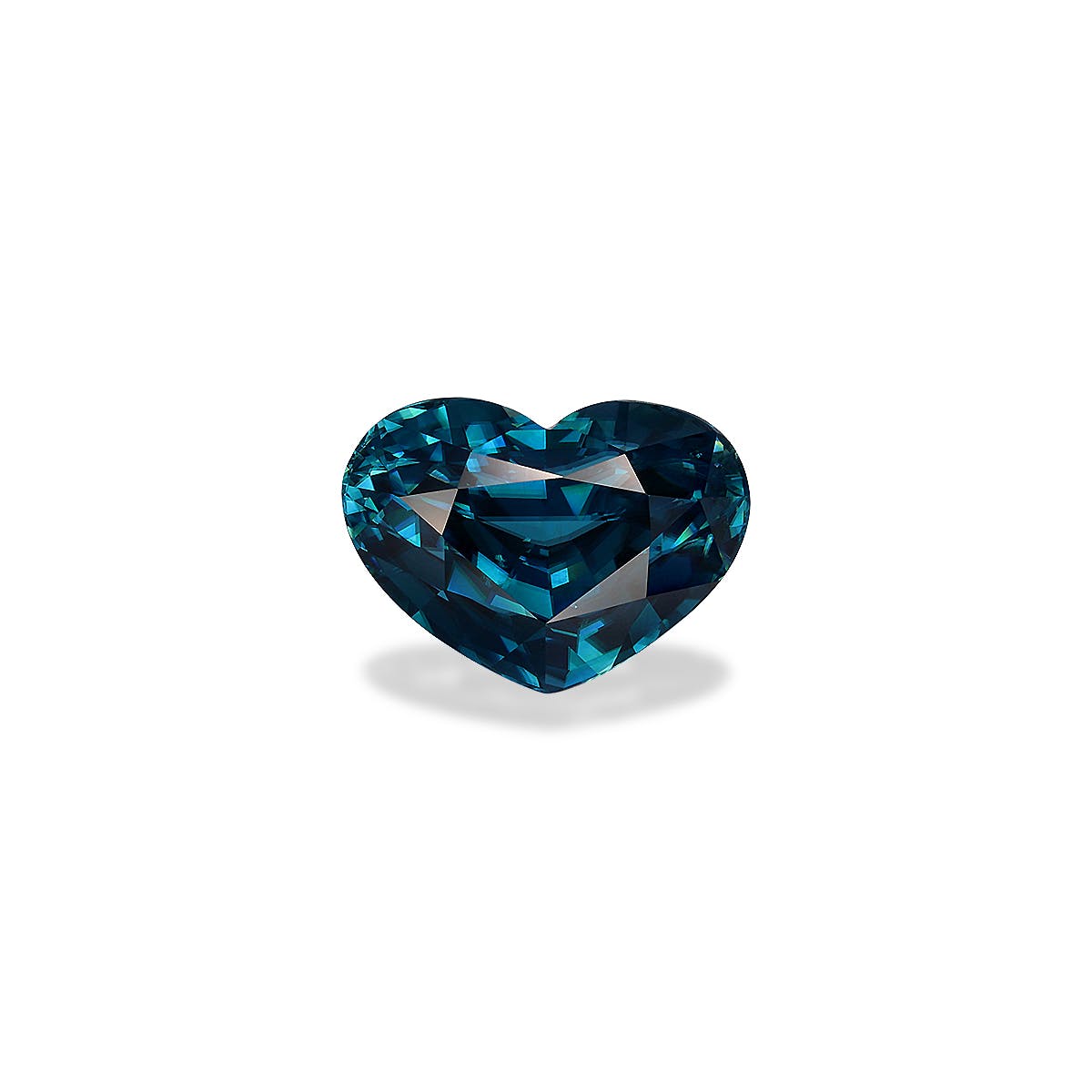 Zircon>Blue Zircon Heart Fine Step Cut Mint Blue