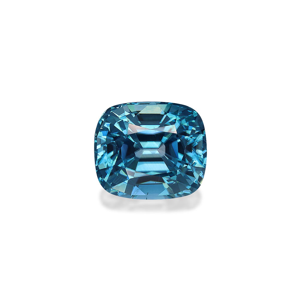 Zircon>Blue Zircon Cushion Fine Step Cut Mint Blue