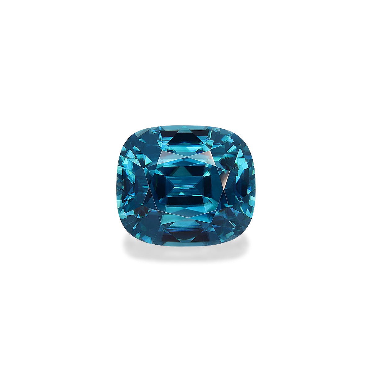 Zircon>Blue Zircon Cushion Fine Step Cut Mint Blue